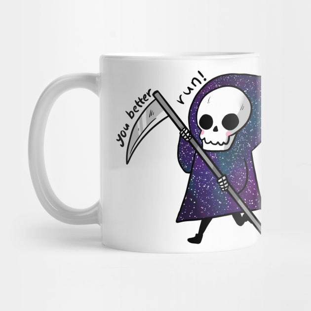 Galaxy grim reaper you better run by Mayarart